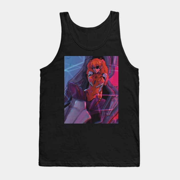 Asuka langley Evangelion Tank Top by flowoffantasy